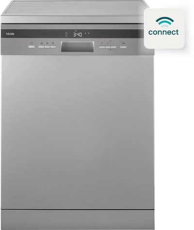 Etna VWV240CRVS - Vrijstaande vaatwasser - Connected - Stil 40 dB - Energielabel C - Besteklade - RVS