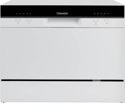 Tomado TDW5501W - Mini vaatwasser - Kleine vaatwasser - Vrijstaand - 6 couverts - 5 programma's - Energieklasse D - Wit