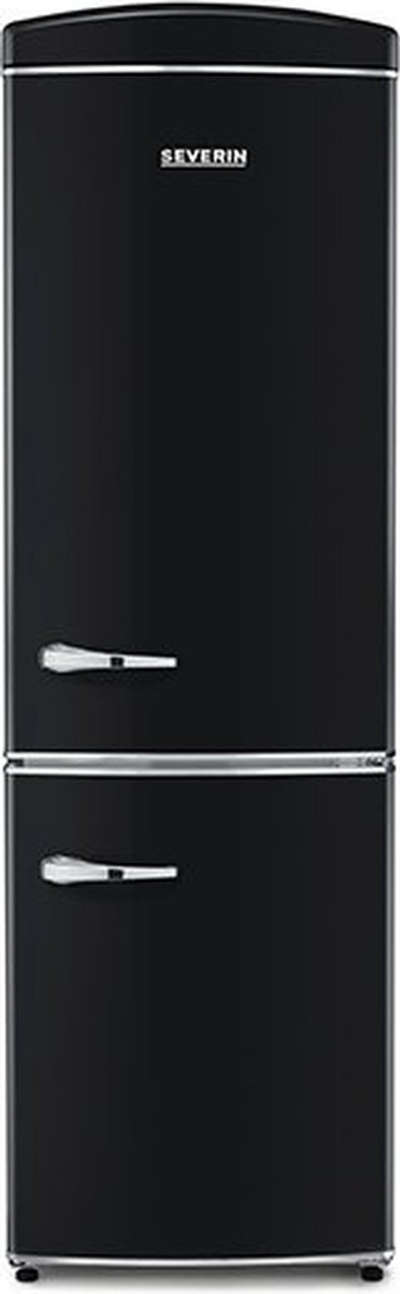 Severin RKG 8998 Retro Combi Koelkast - No Frost - Energieklasse E - Zwart