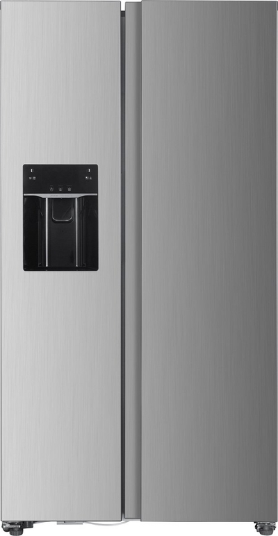 Exquisit SBS666-HCF-041EI - Amerikaanse Koelkast - Met IJsmaker - 5 Jaar garantie - No Frost - Met Display - 513 Liter - Inox