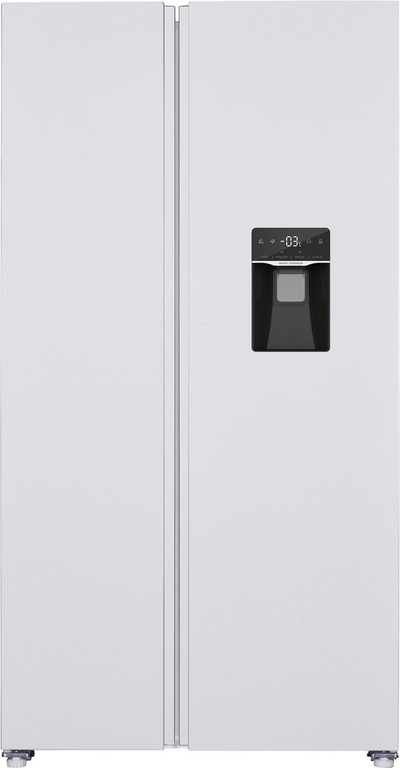 Exquisit SBS146-WS-041EW - 5 Jaar garantie - Amerikaanse koelkast - Waterdispenser - Display - No Frost - 439 liter - Wit