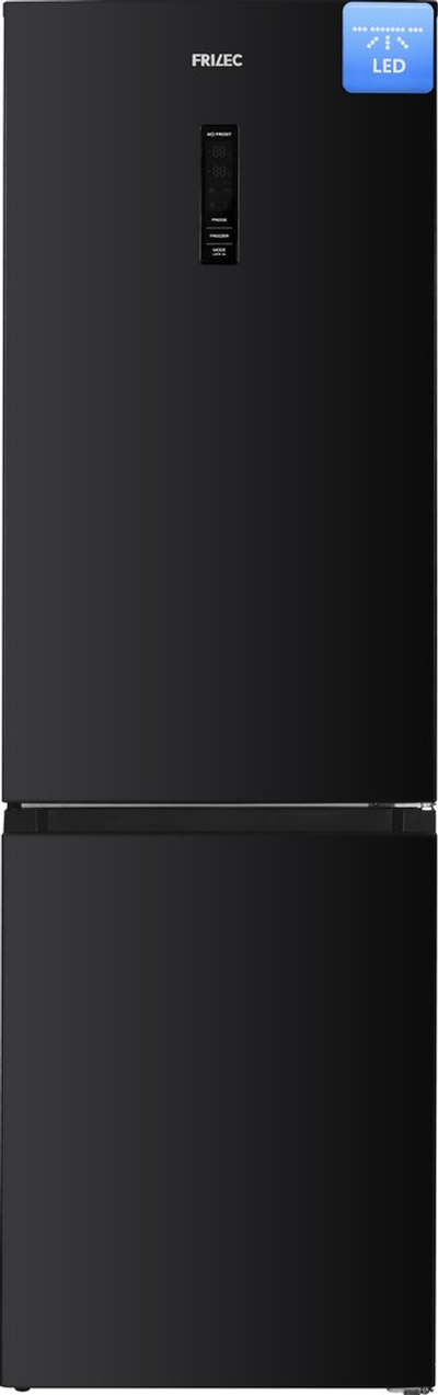 Frilec BONN350-NFD-040CB - Koelvriescombinatie - Energielabel C - 5 Jaar garantie - No Frost - Met Display - 347 Liter - Zwart