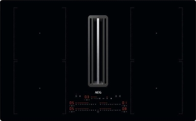 AEG Inductiekookplaat | Model CCE84751CB | Inbouw | 83 cm | 4 zones | Geïntegreerde afzuiging
