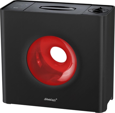 Steba LB6Cube - Luchtbevochtiger - Ultrasoon - Zeer stil - Zwart/Rood