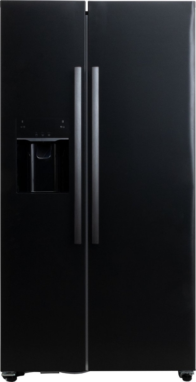 Frilec BONNSBS-666-HCF-040EDI - Amerikaanse Koelkast - Met IJsmaker - 5 Jaar garantie - No Frost - Met Display - 513 Liter - Zwart