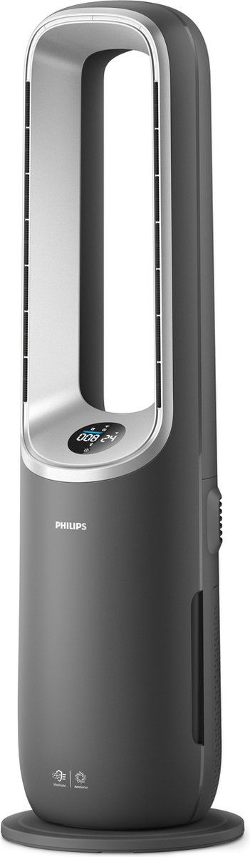 Philips 8000 Series Air Performer AMF870/15 - 3-in-1 Luchtreiniger, Ventilator & Verwarming - HEPA Filter - 270 m³/u - Donkergrijs - App Connected