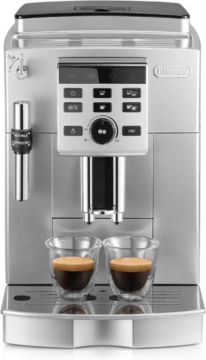 De'longhi Compact, manuele bediening, Long Functie, Melkschuimregeling, Zilver