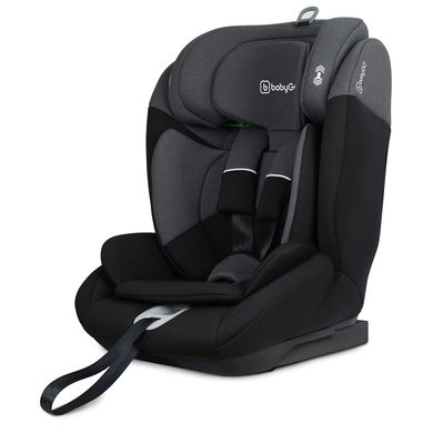 BabyGO Lumo i-Size autostoel - voor kinderen van 76-150 cm - Groep 1-2-3 (9-36kg) - Autogordel bevestiging - Grijs