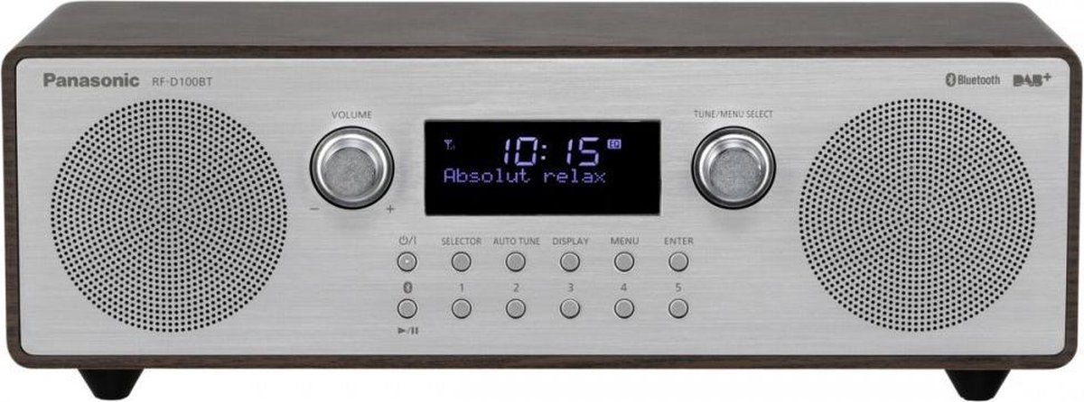 Panasonic RF-D100BT Draagbaar Digitaal Bruin, Grijs radio