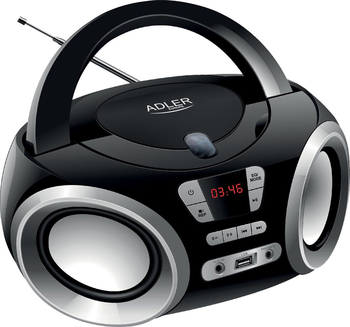 Adler AD 1181 - CD Boombox - zwart