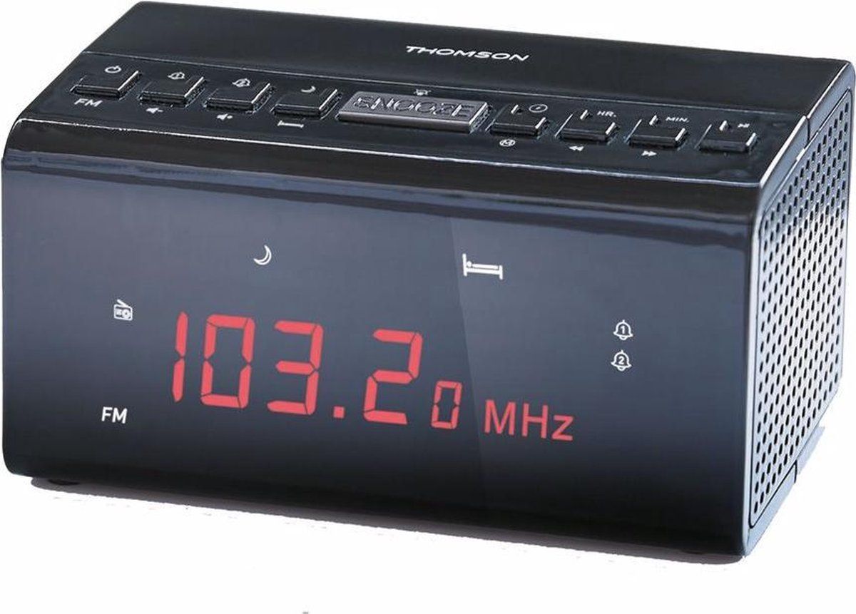 Thomson CR50 - Wekkerradio - FM radio - Zwart