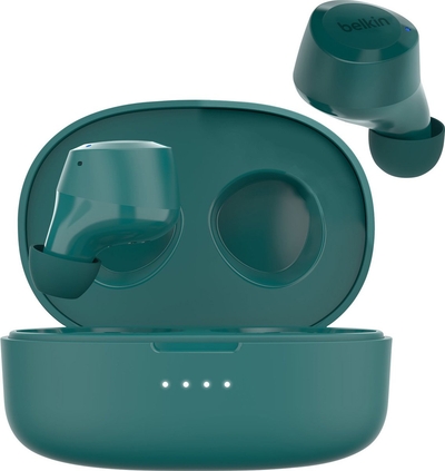 Belkin SoundForm Bolt Headset Draadloos In-ear Gesprekken/Muziek/Sport/Elke dag Bluetooth Blauwgroen
