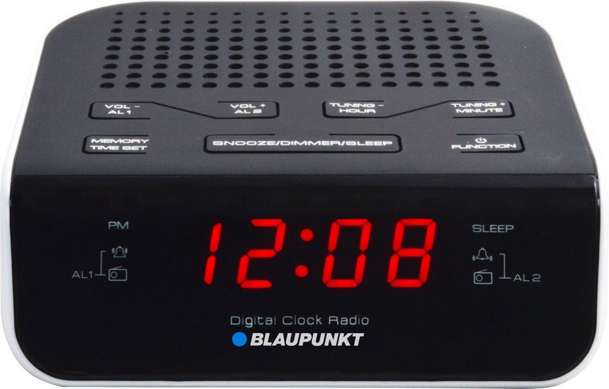 Blaupunkt CR5WH Klok Zwart, Wit radio