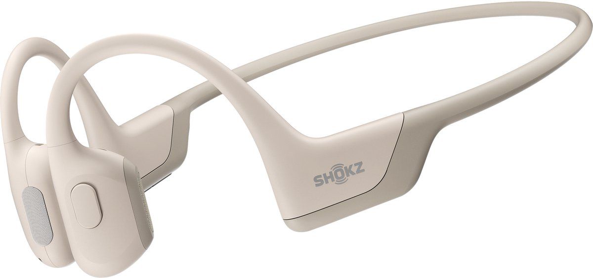 Shokz OpenRun Pro - Bone Conduction - Sporthoofdtelefoon - Beige