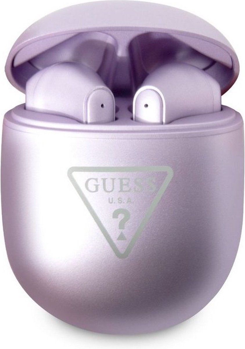 Guess True Wireless Triangle Logo - TWS Bluetooth In-ear Oordopjes - Paars