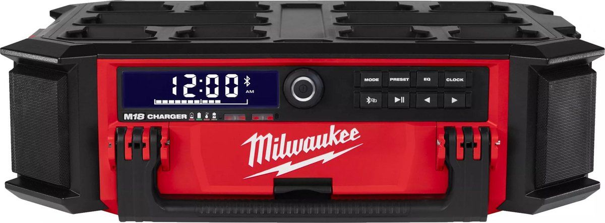 Milwaukee M18 PRCDAB+-0 18V Li-Ion accu packout bouwradio body - DAB+ - IP57