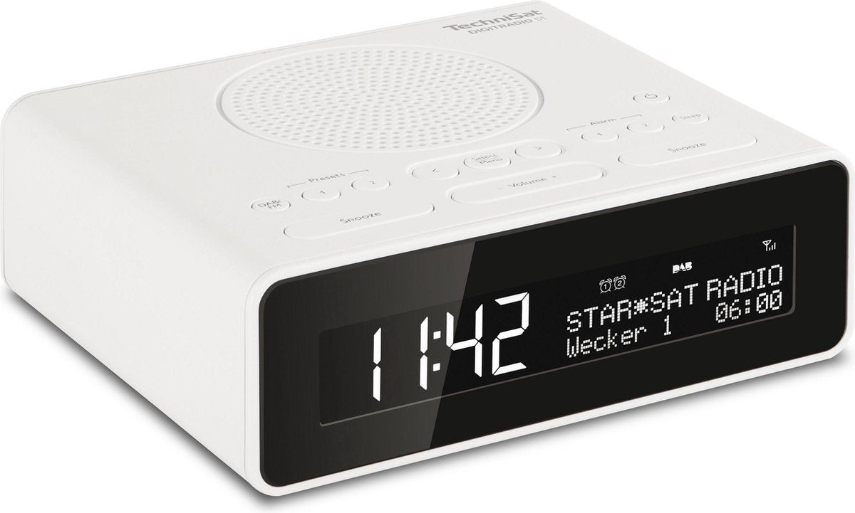 TechniSat DIGIRADIO 51 wekkerradio - wit