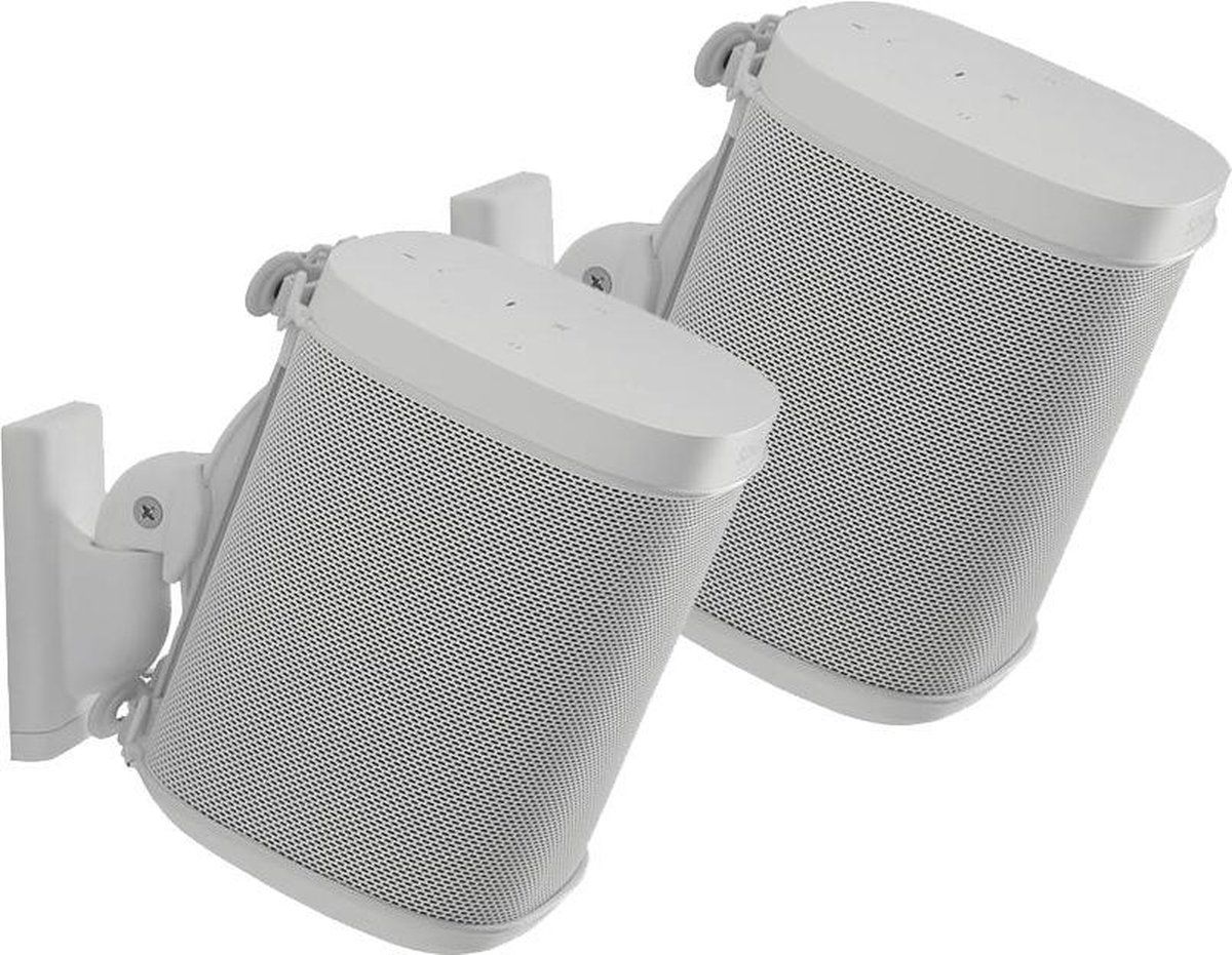 Sanus Muurbeugel set voor Sonos ONE, ONE SL & Play:1&3 - Wit