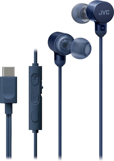 JVC HA-FR29UC-A - In-Ear USB-C Oordopjes + Remote - Blauw