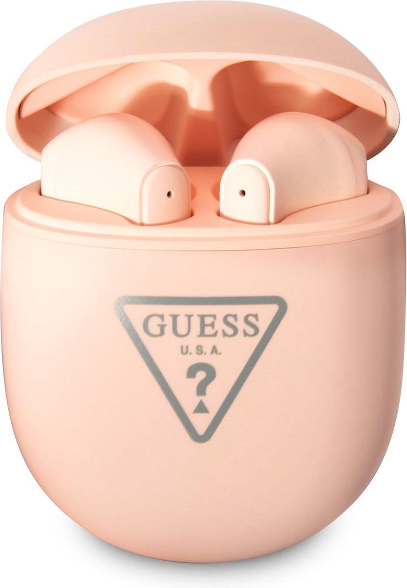 Guess True Wireless Triangle Logo - TWS Bluetooth In-ear Oordopjes - Roze