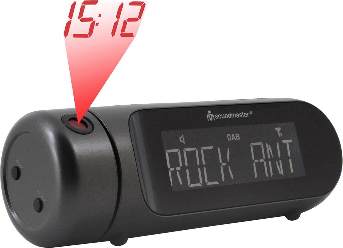 Soundmaster UR6700AN - Digitale DAB+ wekkerradio met projectie