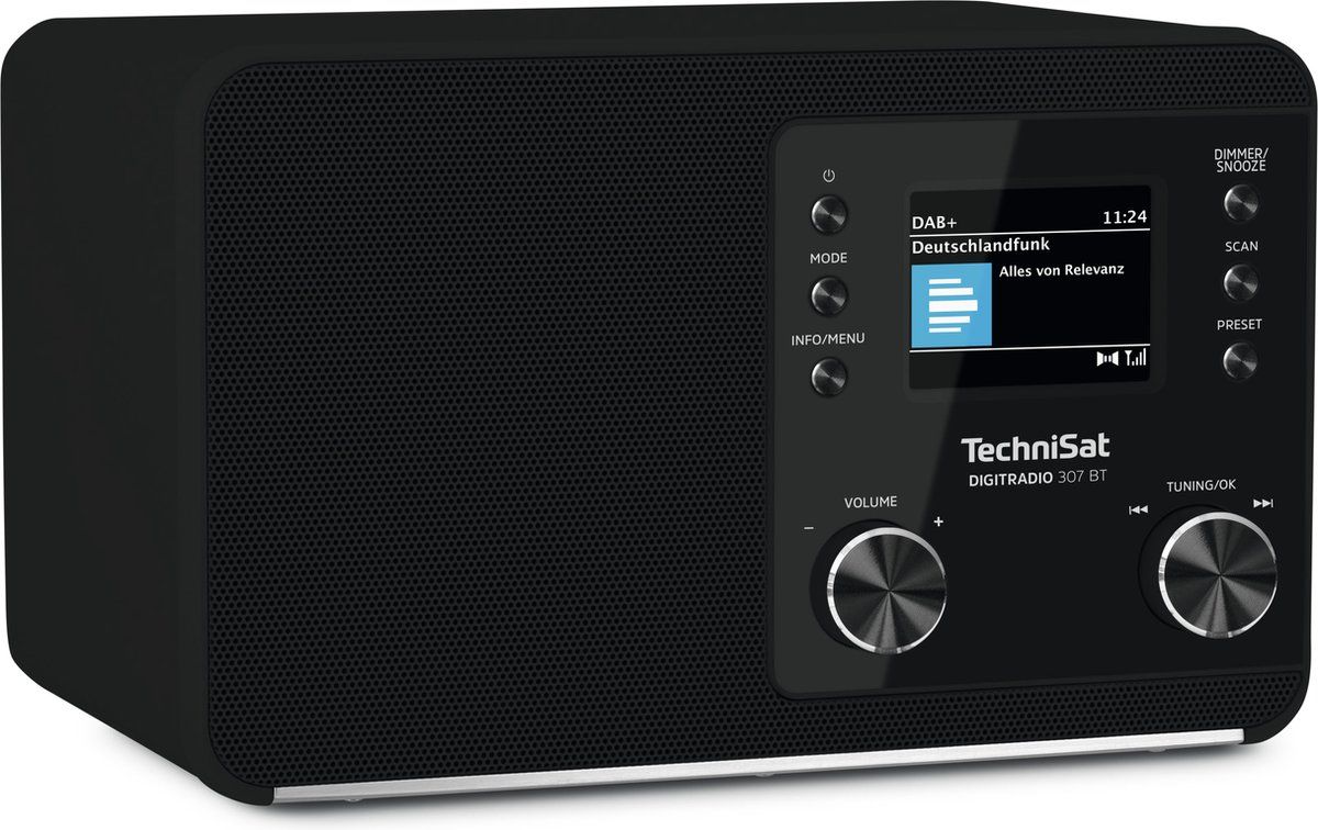 TechniSat DIGITRADIO 307 BT - DAB+ radio met bluetooth - zwart