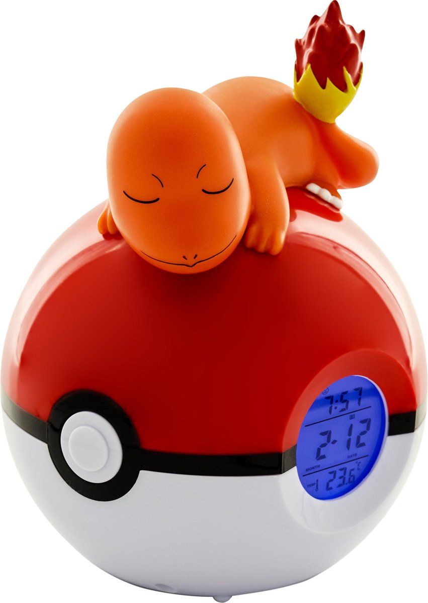 Teknofun Pokémon - Pokéball Charmander Wekkerradio