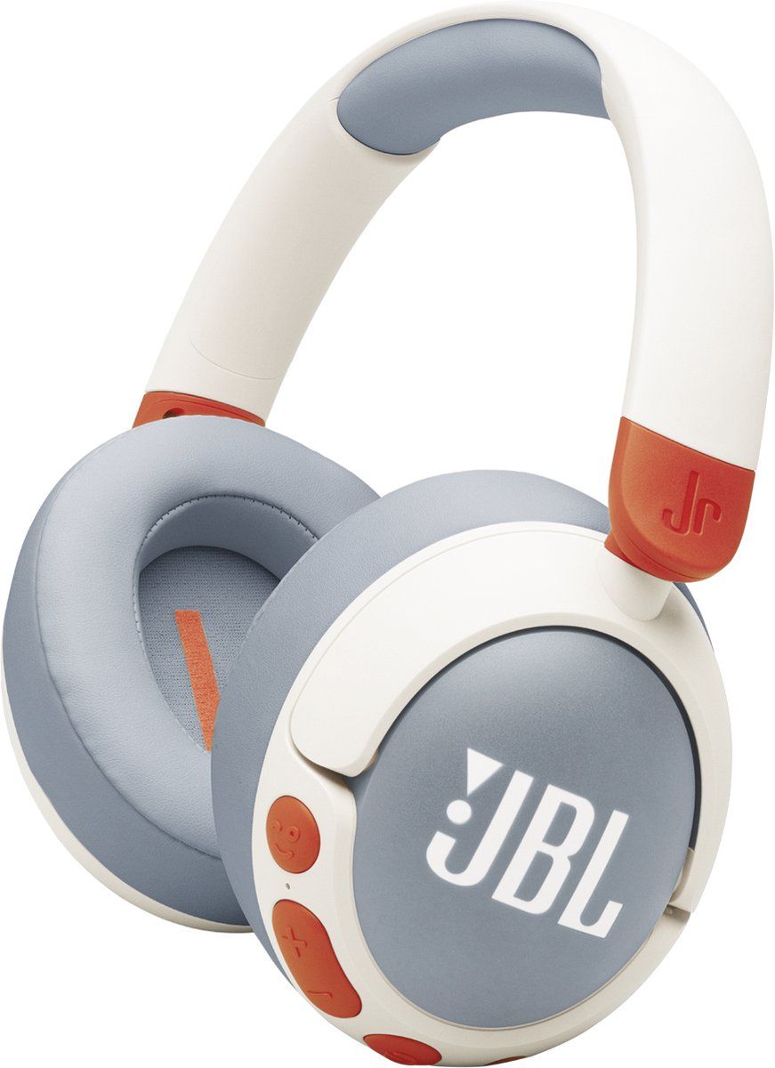 JBL Junior 470NC - Draadloze over-ear kinder koptelefoon - Noice Cancelling - Wit