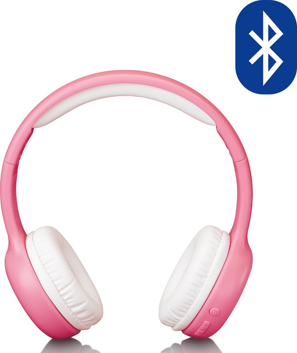 Lenco HPB-110PK - Vouwbare kinder Bluetooth hoofdtelefoon - Pink