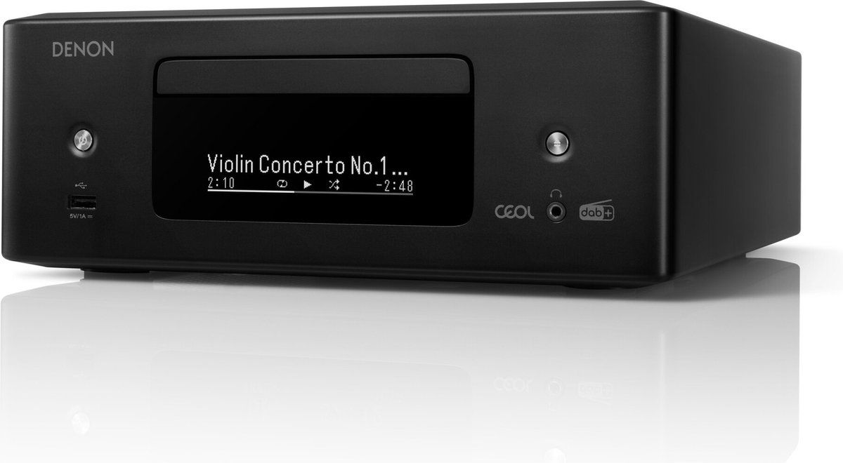 Denon CD Receiver RCDN-12 DAB+ Zwart