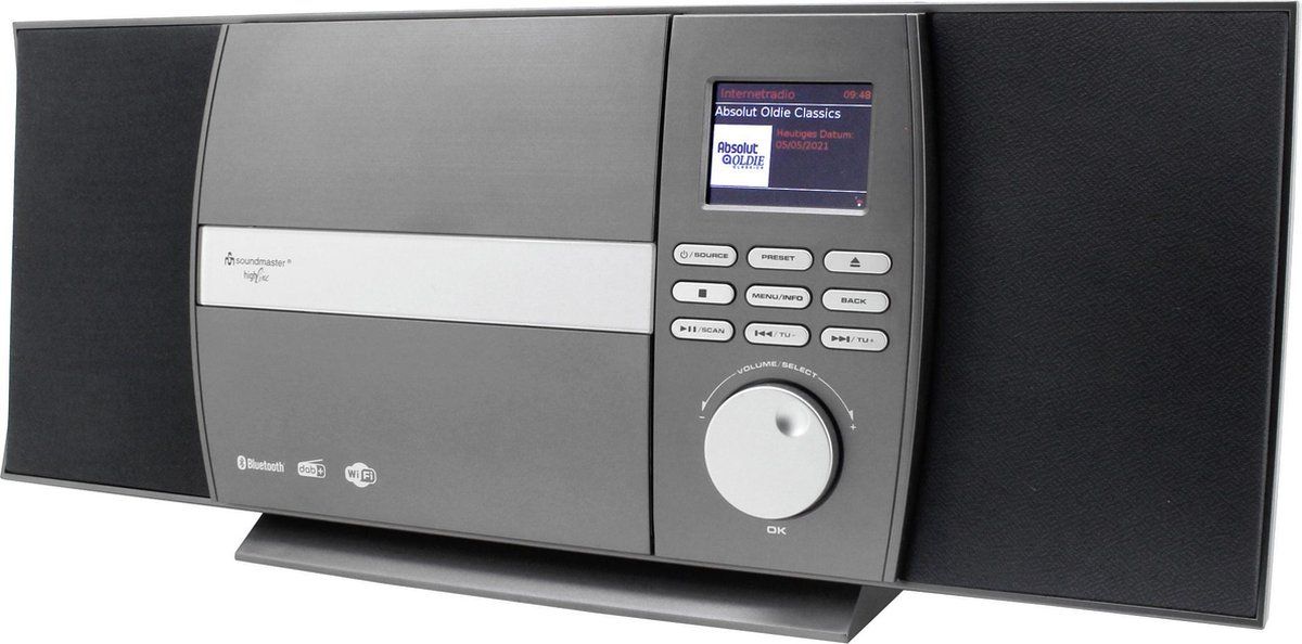 Soundmaster ICD1010AN - Stereo muziekcenter met internet, DAB+, CD, Bluetooth en App Control