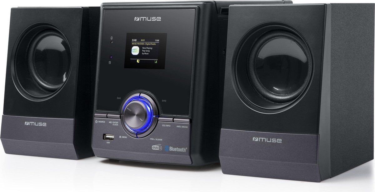 Muse M-50DBT - Micro-audiosysteem met DAB+/FM-radio, CD, USB en bluetooth