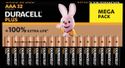 Duracell Plus AAA - alkaline batterijen - 1,5V, LR03 - 32 stuks