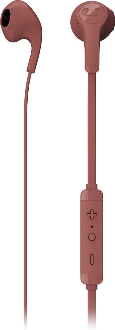 Fresh 'n Rebel - Flow - In-ear headphones met afstandsbediening en microfoon - Safari Red