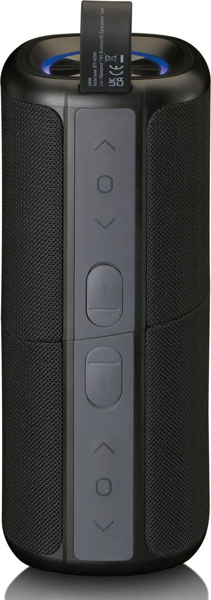 Lenco BTP-400BK - Bluetooth Speaker Draadloos - Waterproof - Zwart