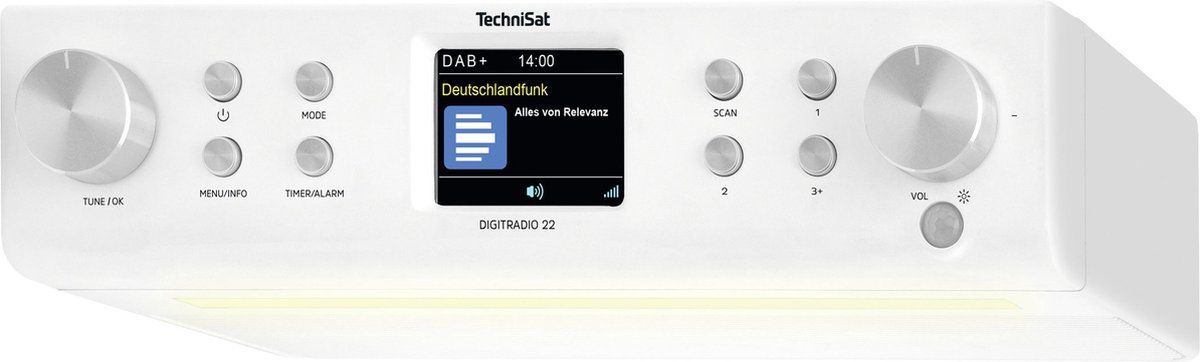 TechniSat DIGITRADIO 22 DAB+ onderbouwradio met bluetooth - wit