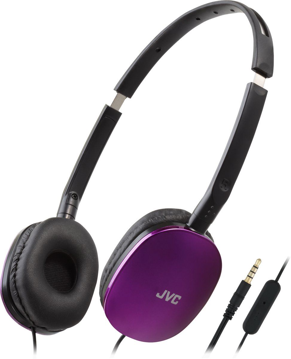 JVC HA-S160M - Vederlichte opvouwbare on-ear hoofdtelefoon - Paars