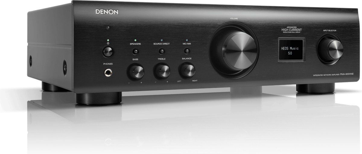 Denon - PMA-900HNE - Geintegreerde netwerkversterker met HEOS® Built-In, 50W per kanaal en Phono Ingang - Zwart