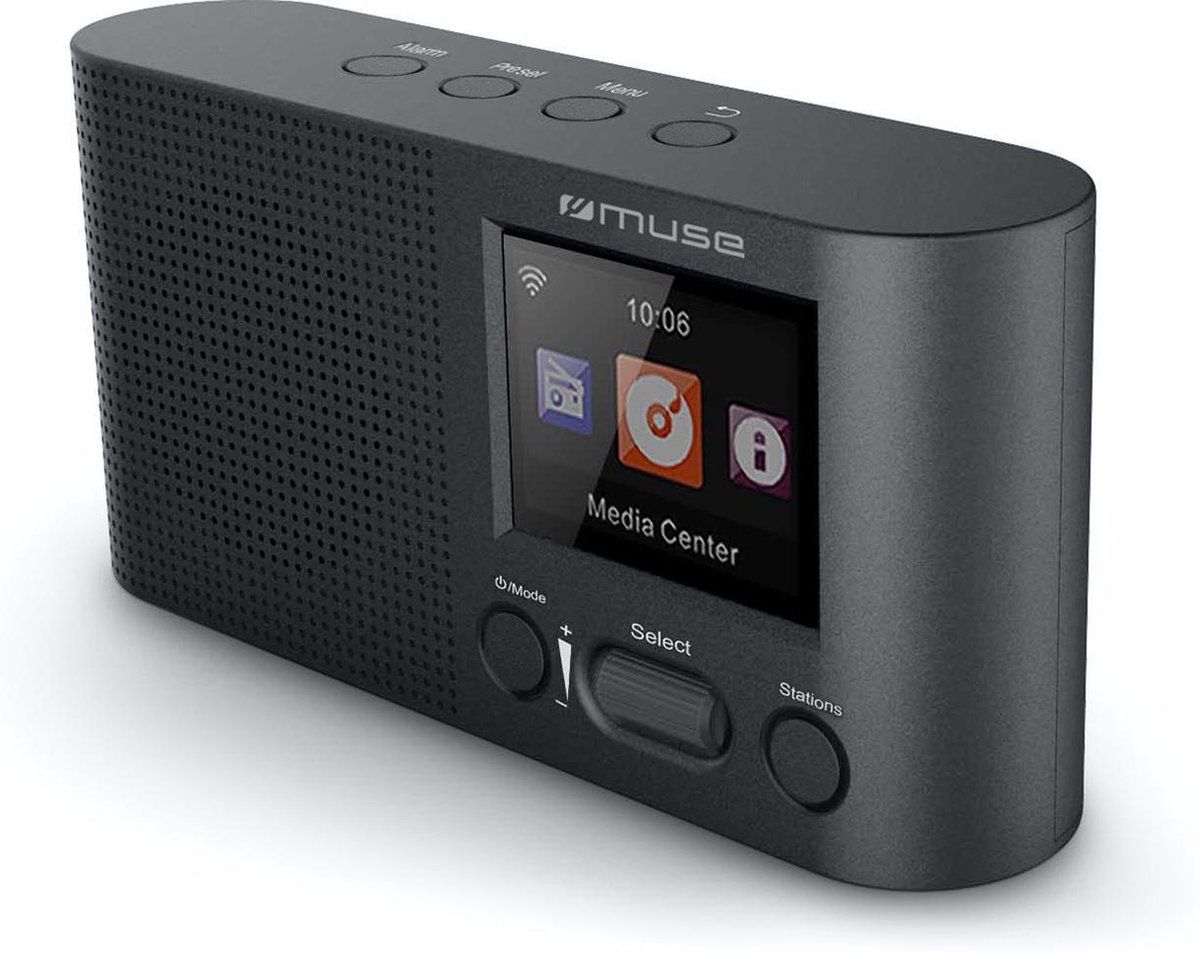 Muse M-112DBT - DAB+/FM-radio met wekker en bluetooth