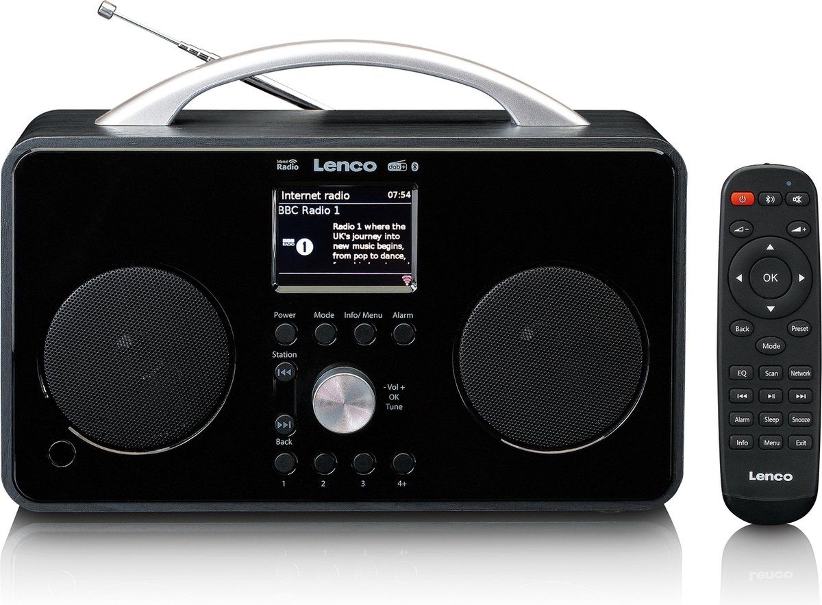 Lenco PIR-645BK - Internet Radio met Bluetooth® en DAB - Zwart