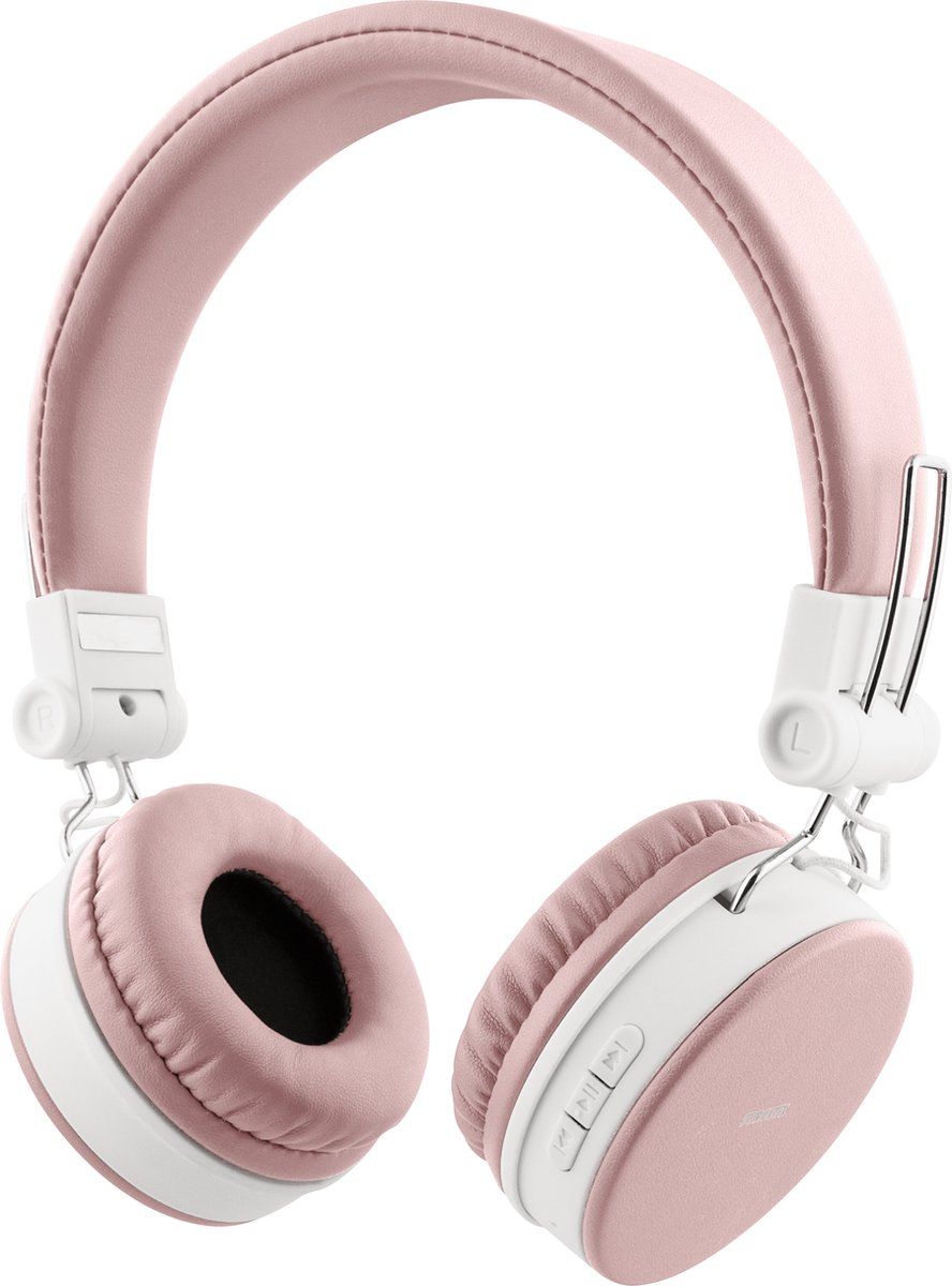 Streetz HL-BT402 Opvouwbare draadloze On-ear hoofdtelefoon met microfoon - Roze