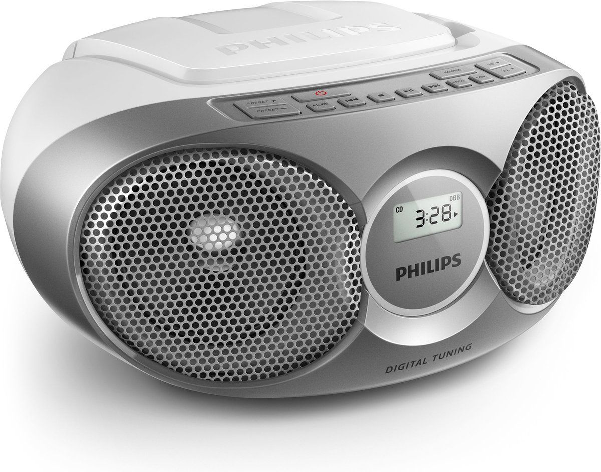 Philips AZ215S - Radio/CD-speler - Grijs