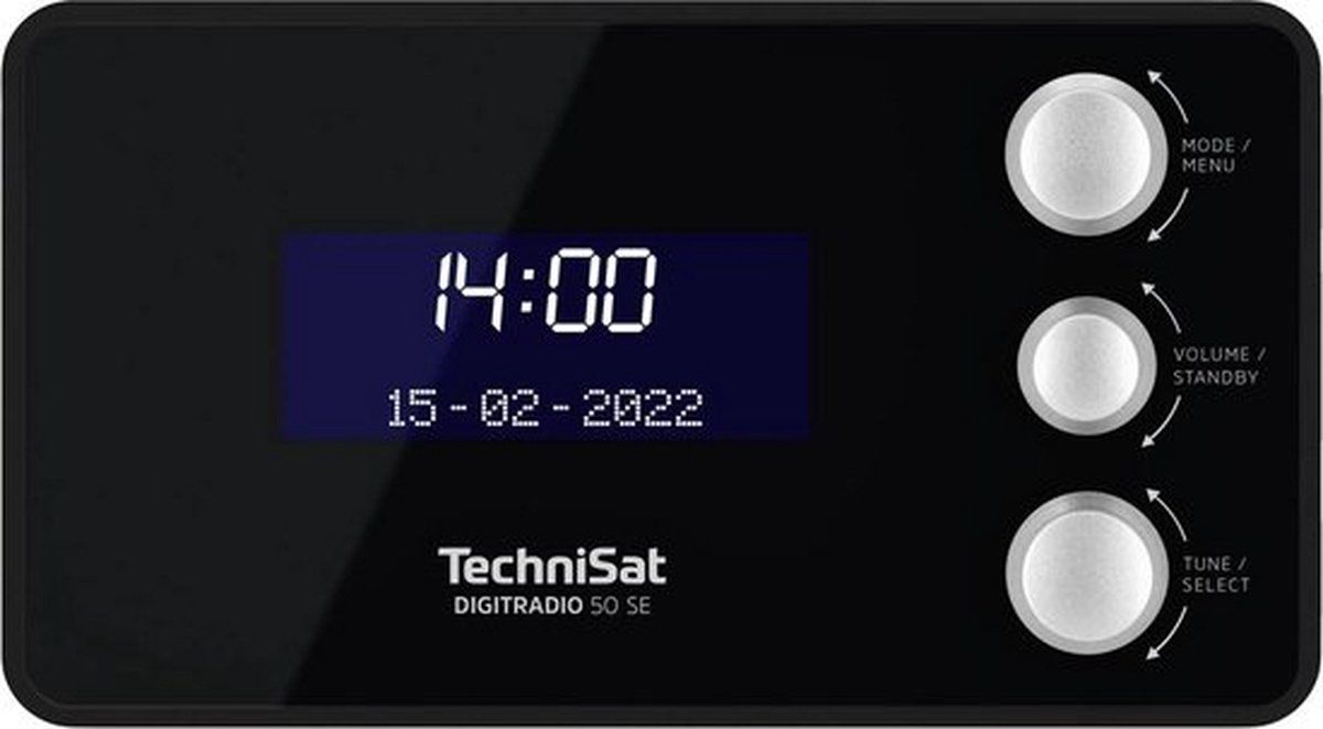 TechniSat DIGITRADIO 50 SE - DAB+ / FM wekkerradio - zwart