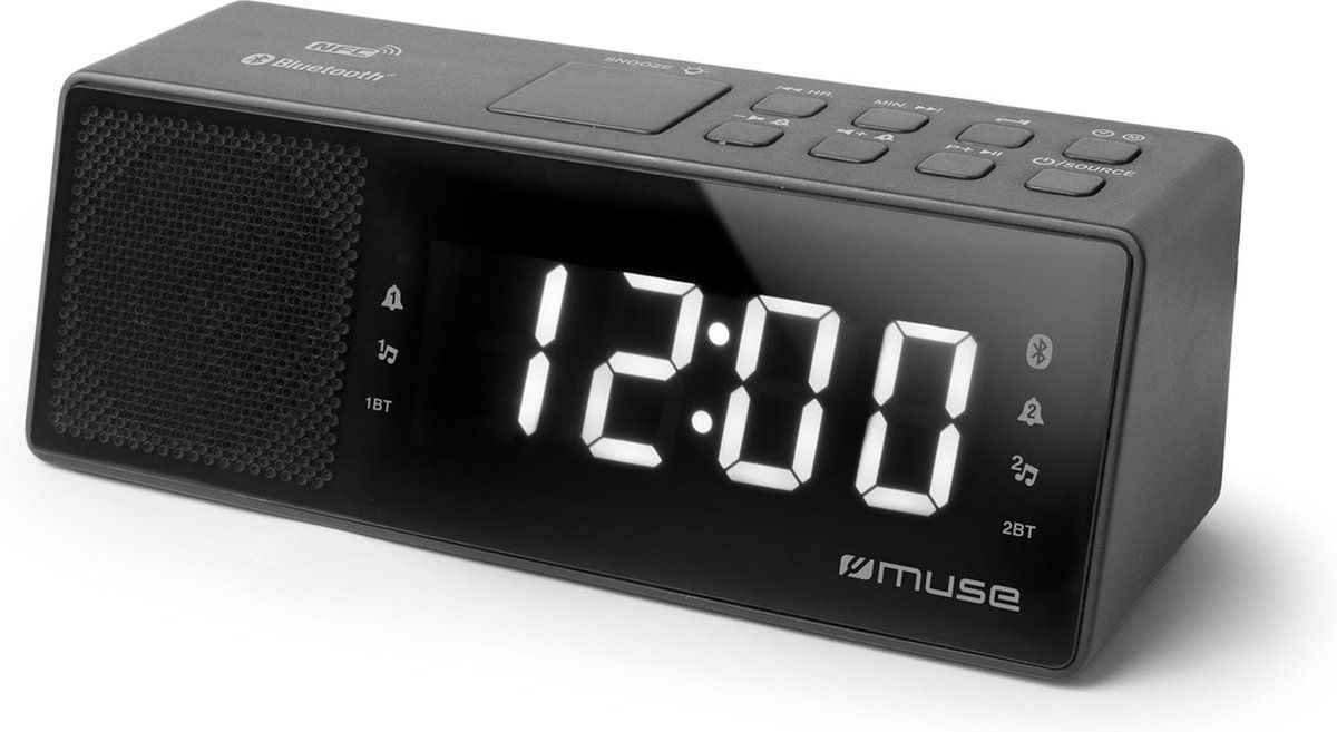 Muse M-172BT - Digitale wekkerradio met bluetooth en USB