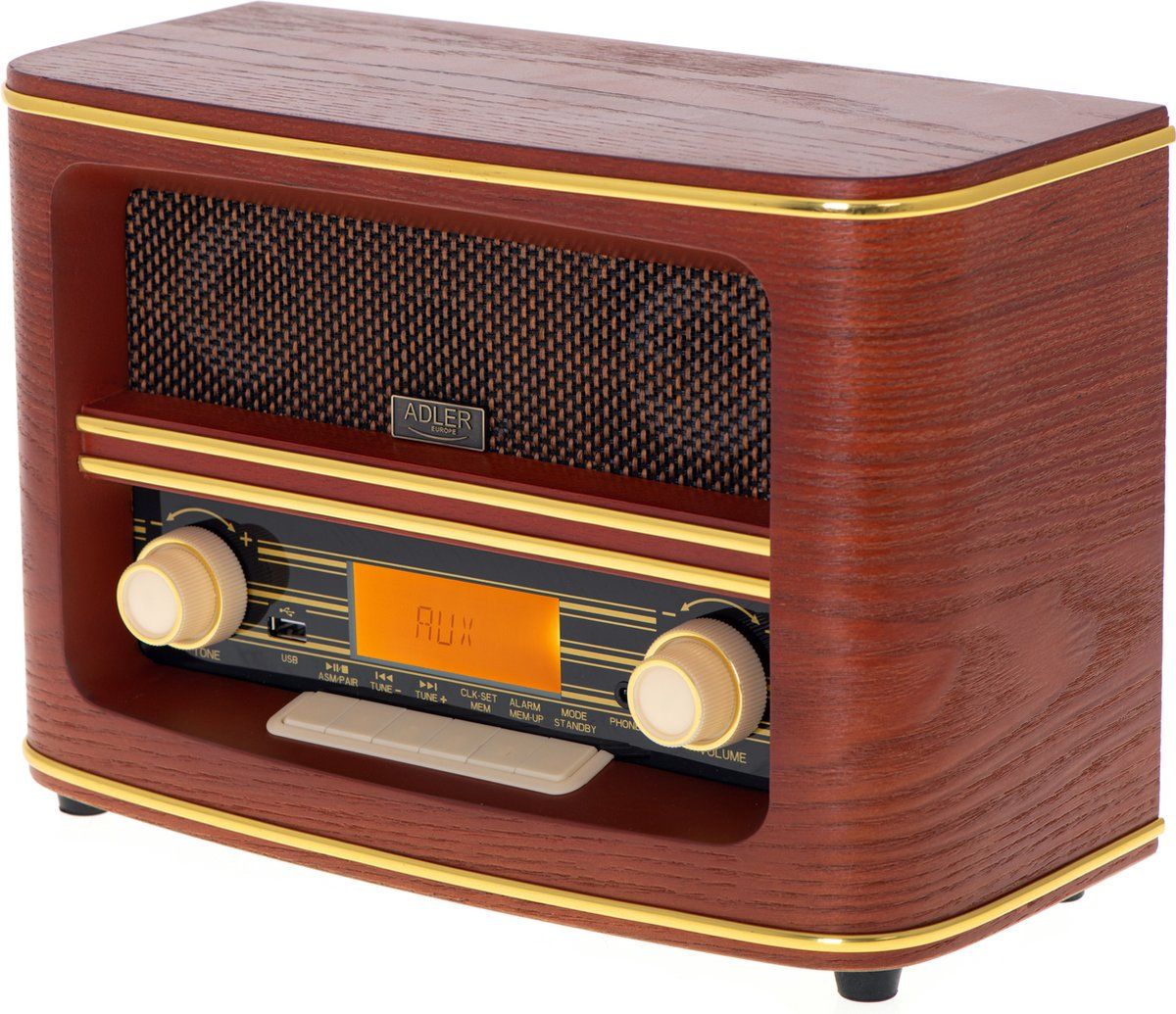 Adler AD 1187  - Retro radio - met bluetooth 5.0