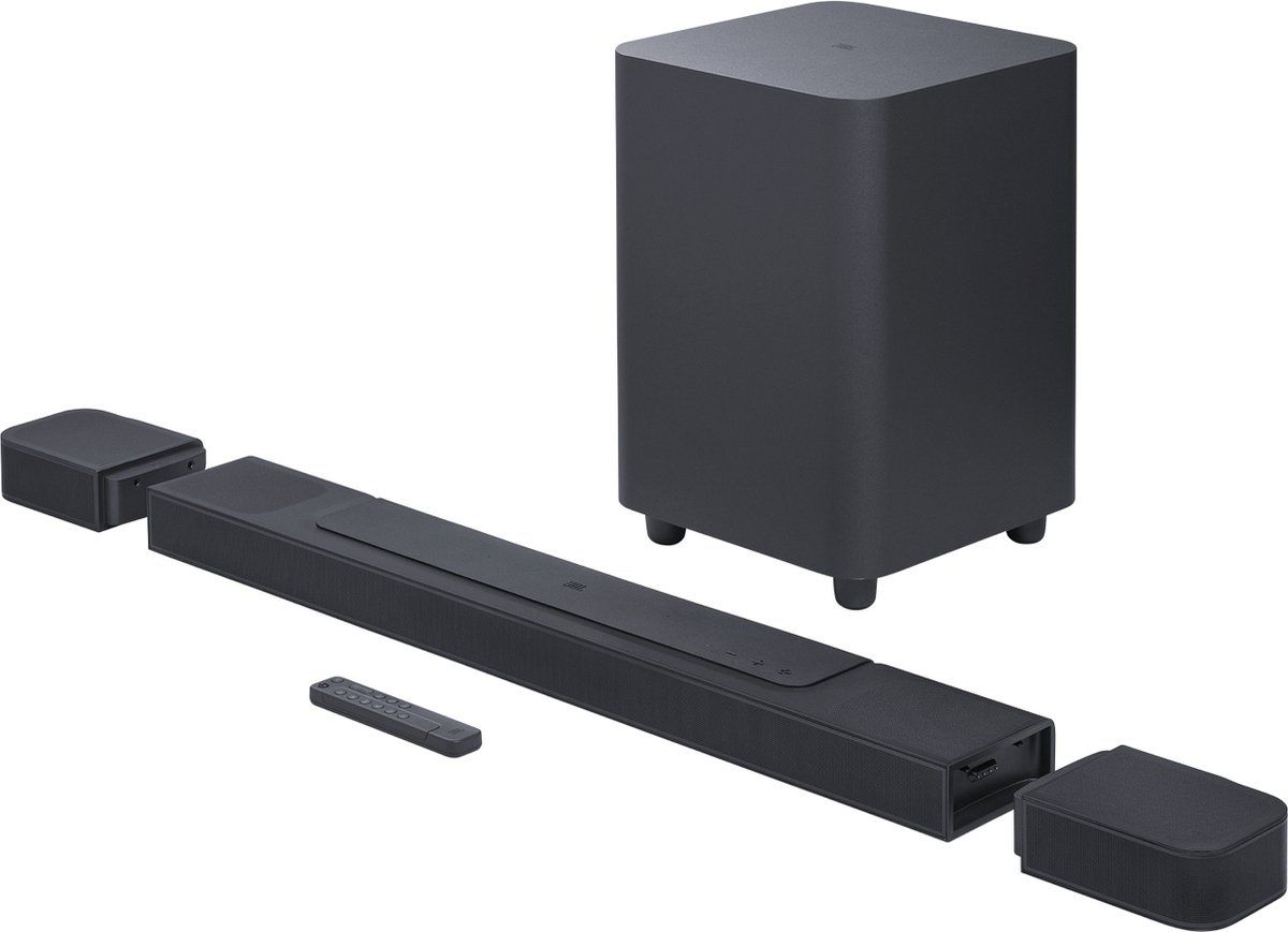 JBL Bar 1000 Pro - Soundbar met Draadloze Subwoofer geschikt voor TV - Zwart