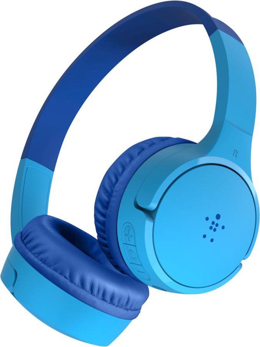 Belkin SOUNDFORM Draadloze On-Ear Koptelefoon voor Kinderen - Inclusief gehoorbescherming - Blauw