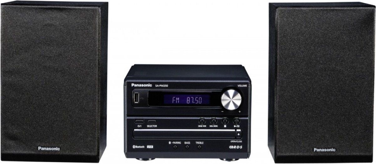 Panasonic SC-PM250EG-K Microsysteem 40W Zwart