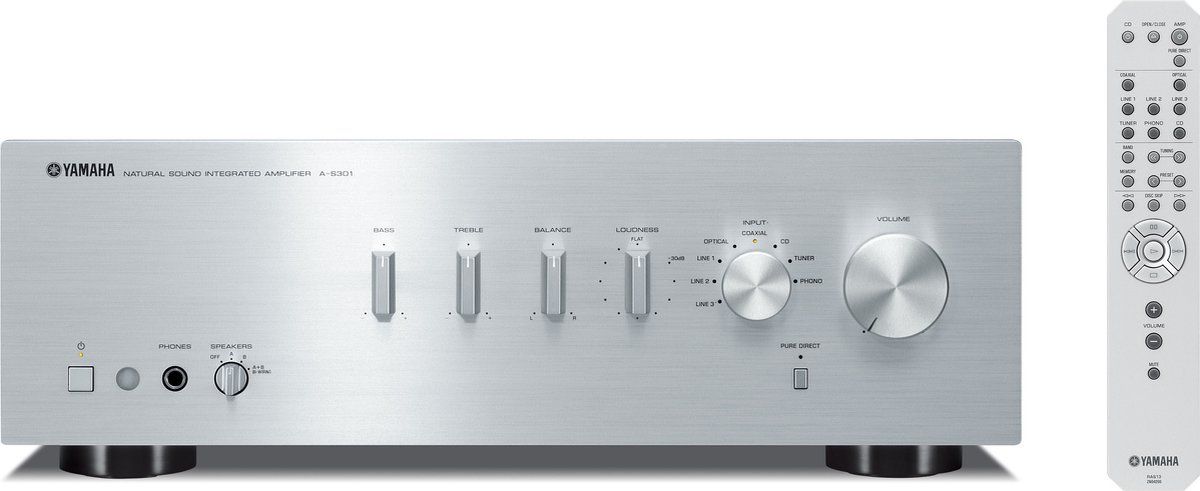 Yamaha AS-301 - Geïntegreerde versterker- Digitale connectiviteit - ToP-ART principe – Zilver