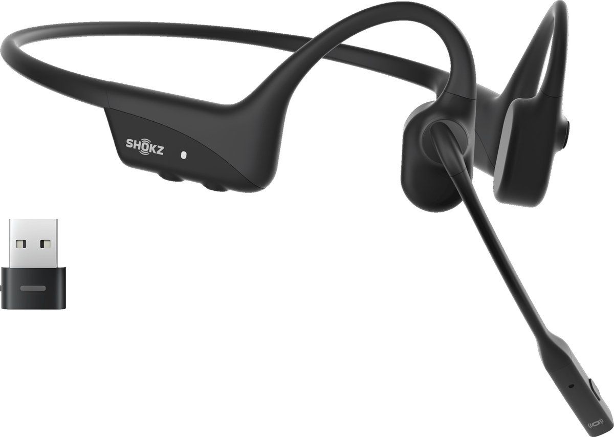 Shokz OpenComm2 UC Wireless Headset met USB-A dongle